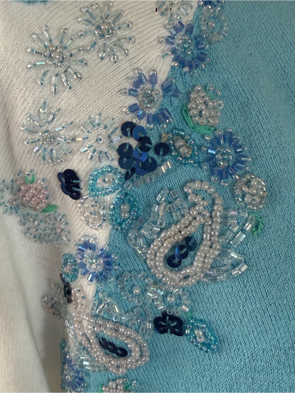 Beaded Button Up Sweater
